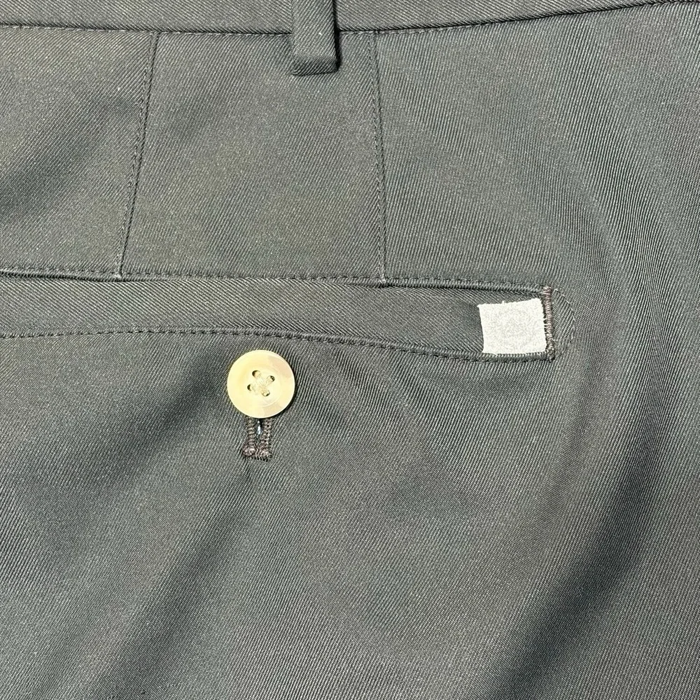 Peter Millar Men's Performance Golf Shorts Black Stretch Flat Front Size 40